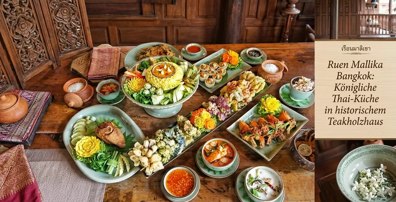 Ruen Mallika Bangkok: Königliche Thai-Küche in historischem Teakholzhaus